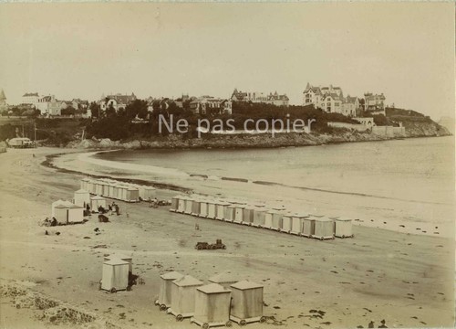 Dinard vers 1890 baigneurs - dinard,