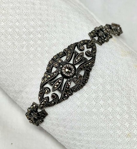 Art déco bracelet argent - art,