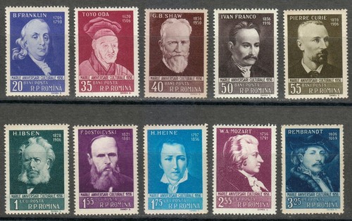 Roumanie 1956 mnh - mnh, 1604-1613