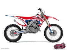 Kit Deco Moto Cross Chrono Honda 125 CR Bleu