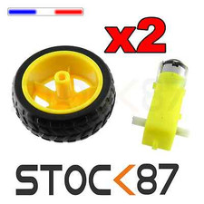 5198K# lot de 2pcs Moteur réducteur + roue Arduino Robot voiture smart motor car