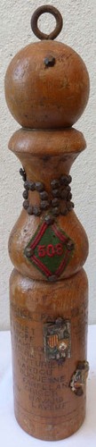 Quille bois a - a, insignes