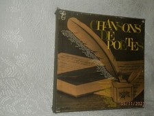 CHANSONS DE POETES 4LP 33tours