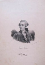 GRAVURE (v. 1860) PORTRAIT de Joseph Vernet, PEINTURE, BEAUX-ARTS
