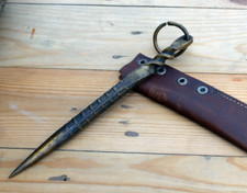 Poinçon en acier inoxydable forgé à la main Marlin Spike avec gaine Kydex