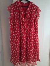 Robe neuve taille 48 rouge et blanc Blancheporte