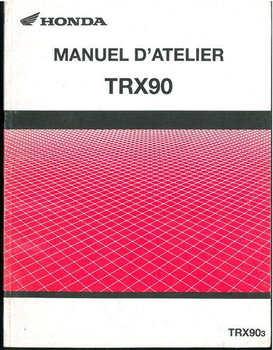 Revue atelier honda trx - revue,