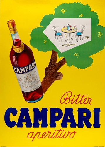 Affiche poster campari - ,