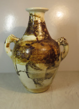 Grand Vase , jarre avec deux anses motifs abstrait signé B.CHUFFIN  à PEGOMAS