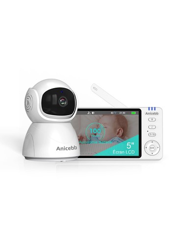 Babyphone caméra vidéo hd - babyphone, 5"