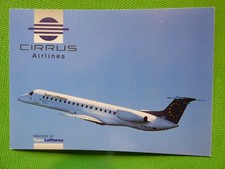 CIRRUS AIRLINES    EMBRAER ERJ 145   /  AIRLINE ISSUE / CARTE COMPAGNIE
