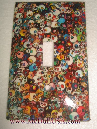 Artist skulls light switch - artist,