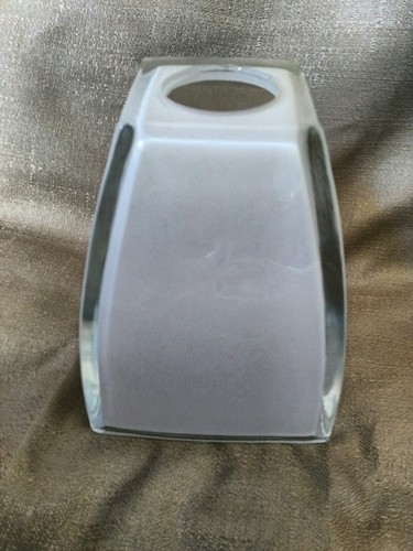 White cased glass light shade - glass,