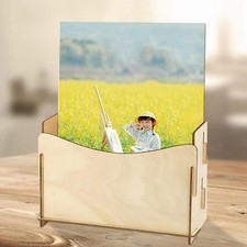 Magazines Rack Porte-brochure en bois détachable pour décor de salon de