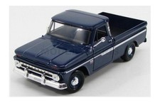 MOTOR-MAX 73355BL CHEVROLET - C-10 FLEETSIDE PICK-UP 1966 - BLEU - 1/24