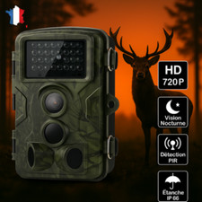 Caméra de Chasse Infrarouge HD 720P Vision Nocturne Étanche Détection Mouvement
