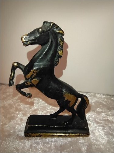 Cheval hennissant bronze - cheval,
