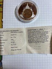 medaille argenté sacré coeur