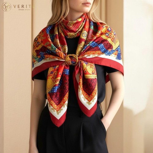 Rare vintage foulard soie - vintage,