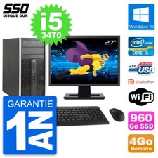 PC Tour HP 6300 CMT Ecran 27"