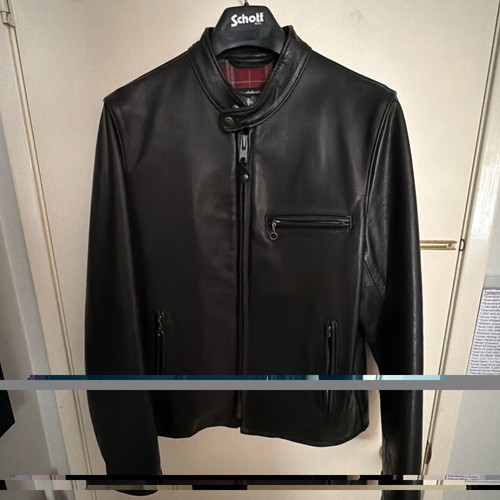Schott nyc 530 waxed pebbled - waxed,