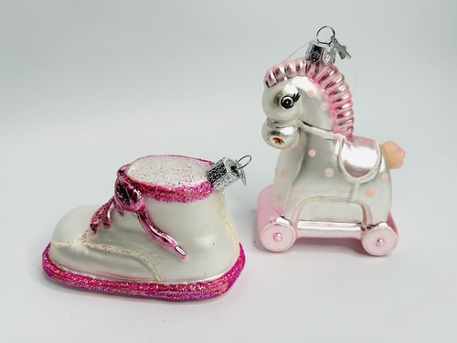 Old world christmas - old, pink