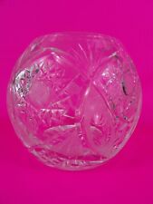 Vase boule ancien en cristal