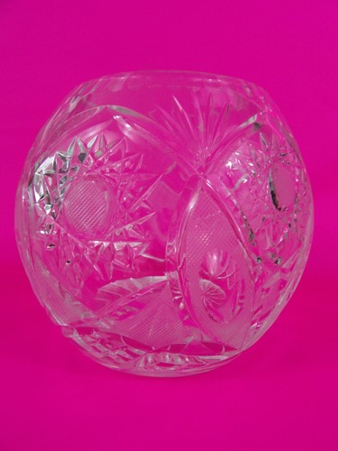 Vase boule ancien cristal - boule, en