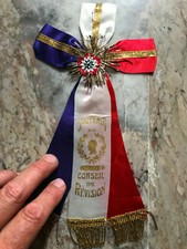 Conscrit Bon pour le service Cocarde Insigne Décoration Conseil de Révision 