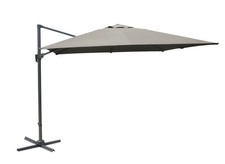 Parasol Inclinable / Réglable Deporte 3X4 Taupe Base A Croix Sans Carrelage