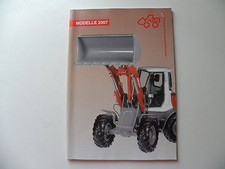 Catalogue miniatures travaux publics NZG modèle 2007