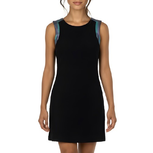 Black sheath dress - black,