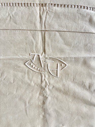 Grand drap lin écru - drap,