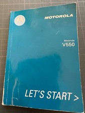MODE D'EMPLOI téléphone mobile GSM Motorola V550 - 136 Pages en Français