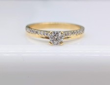 Bague Or Solitaire diamant