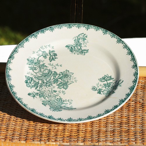 Ancienne assiette montée - , à