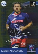 C25 FABIEN ALEXANDRE # FC.GRENOBLE # SIGNATURE PANINI CARD RUGBY TOP 14 2019