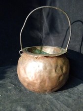 Pot A Colle D'ébéniste Ancien En Cuivre