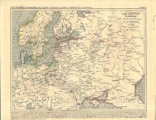 Gravure ancienne carte