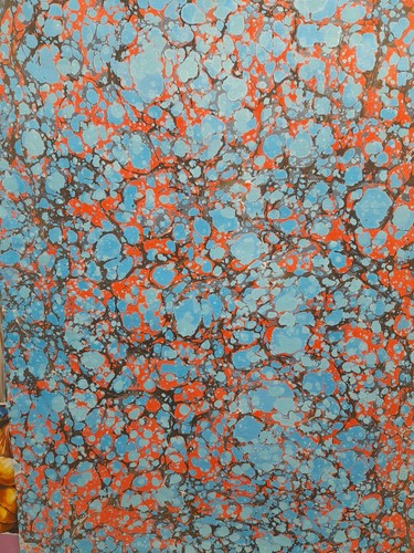 Papier marbré cuve - marbré, de