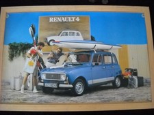 AFFICHE POSTER RENAULT 4 GTL -