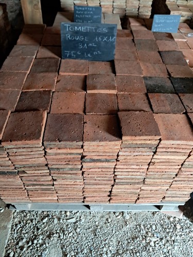 Tomettes anciennes 16x16 - 16x16, cm