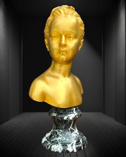 BUSTE EN BRONZE DORÉ DE "