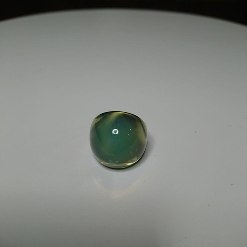 Bague cabochon cristal de - bague,