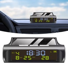 Horloge et thermomètre de voiture numérique facilement installable utilisant l
