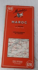 Carte MICHELIN N° 169 Maroc 1967