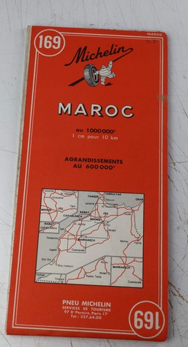 Carte michelin 169 maroc - michelin,