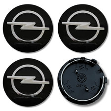 Capuchon Central de Jante Moyeu x4 pour Vauxhall Ouvert Nombreux Model 58mm Noir