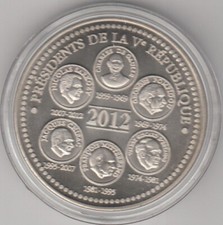 France Médaille Présidents De La République 2012