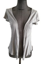 Très Beau Gilet Gris Coton Soie Cachemire Zadig&Voltaire 34/36 Tbe